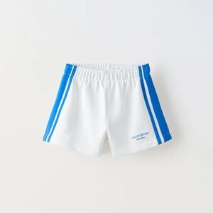 Zara kids girls side stripe shorts